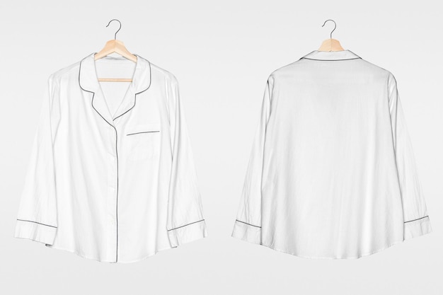 Camisa de pijama Png maqueta transparente ropa de noche sencilla