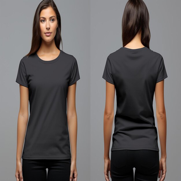 camisa slimfit de cor cinza escuro com um design elegante e limpo