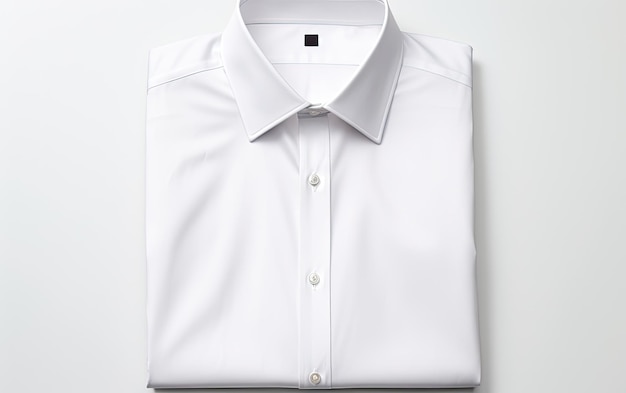 Foto camisa sobre un fondo blanco