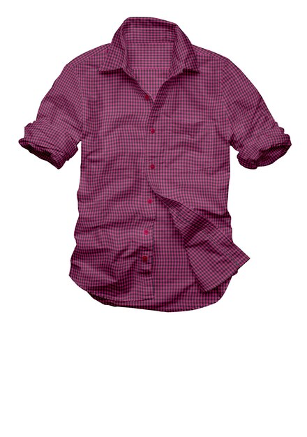 Camisa xadrez com estampa xadrez Roupas da moda masculina