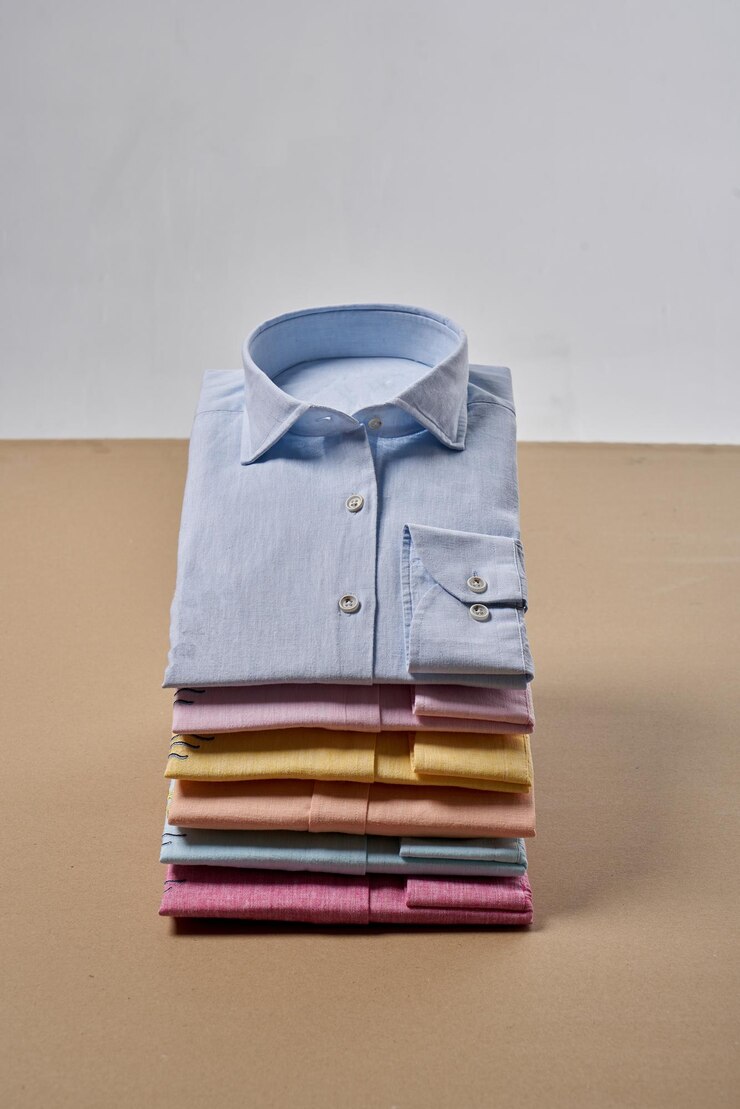 Foto camisas de linho coloridas para o verão