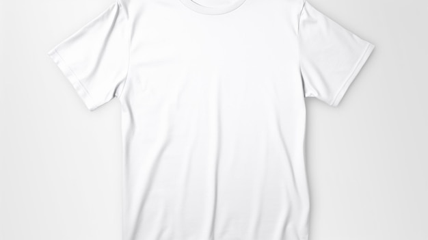camiseta de algodón blanca para maqueta