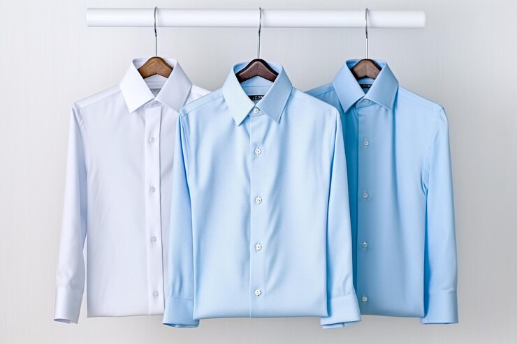 Camiseta azul de manga larga para hombres con gancho generativo ai