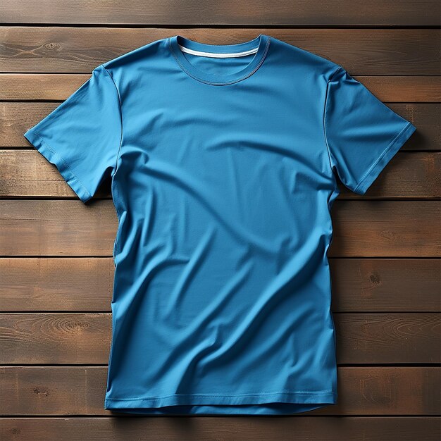 camiseta azul turquesa para la composición generativa de la maqueta