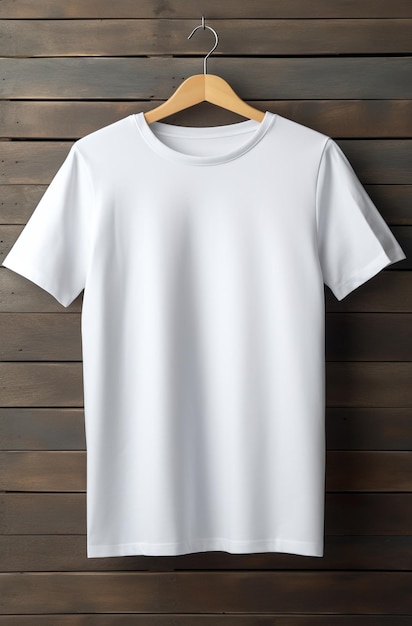 Camiseta blanca en blanco