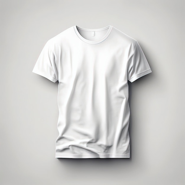 Una camiseta blanca en blanco