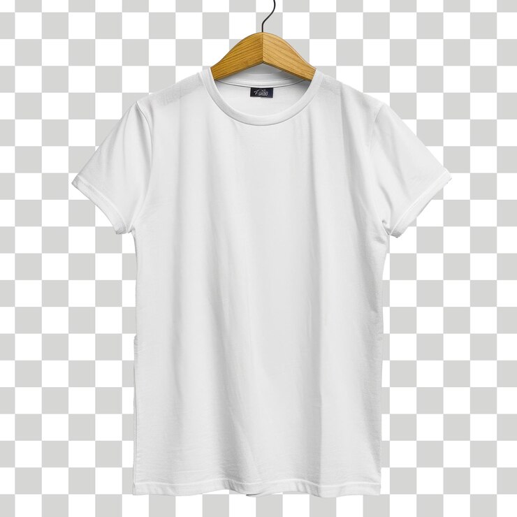 una camiseta blanca con una camisetta blanca colgada en un colgante
