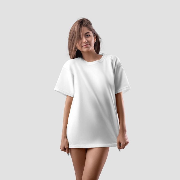 Foto camiseta blanca en chica sexy