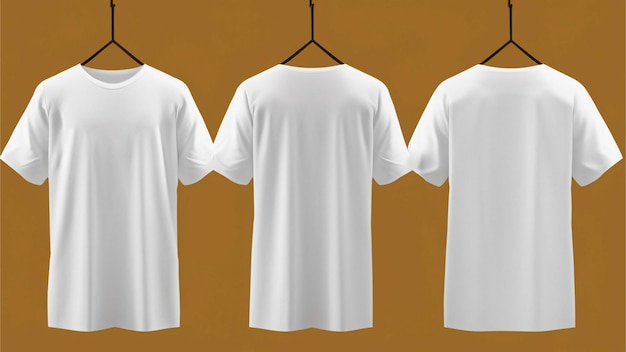 Camiseta blanca con espacio para copiar