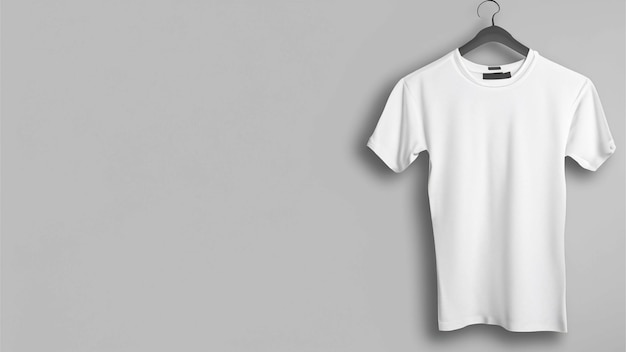 Camiseta blanca con espacio para copiar