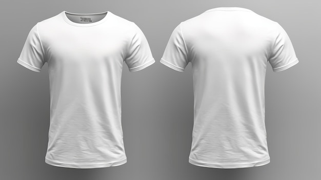 camiseta blanca para la maqueta de tus diseños