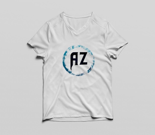 Una camiseta blanca con la palabra az en ella