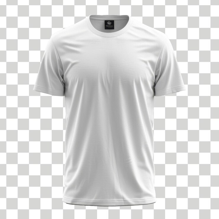una camiseta blanca con la palabra camiseta en ella