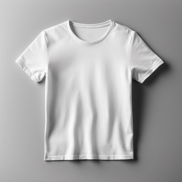 Una camiseta blanca con la palabra "t" en ella