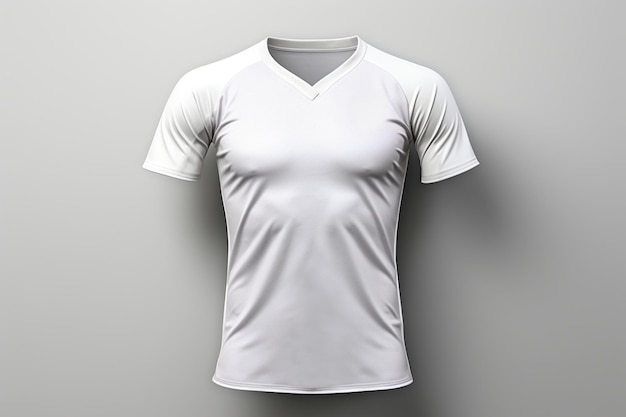 camiseta blanca sobre fondo gris