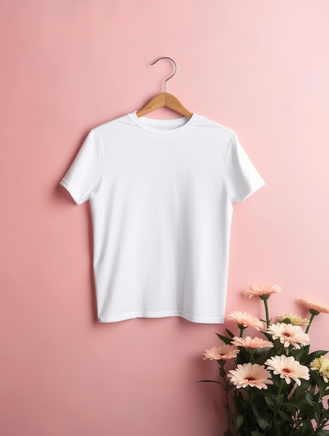 Camiseta en blanco para diseño de maqueta