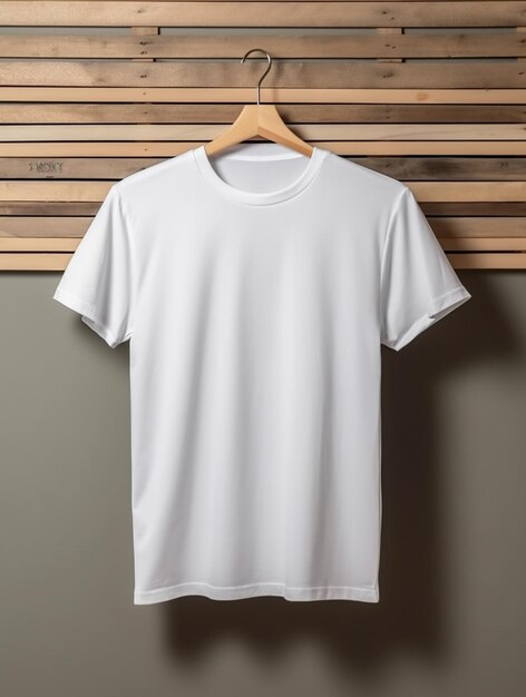 Camiseta en blanco de hombre para diseño de maqueta.