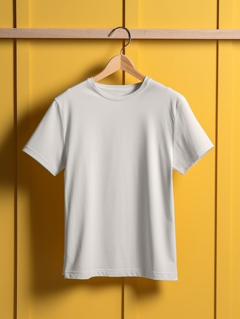 Camiseta en blanco de hombre para diseño de maqueta.