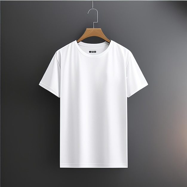 camiseta en blanco de maqueta blanca casual