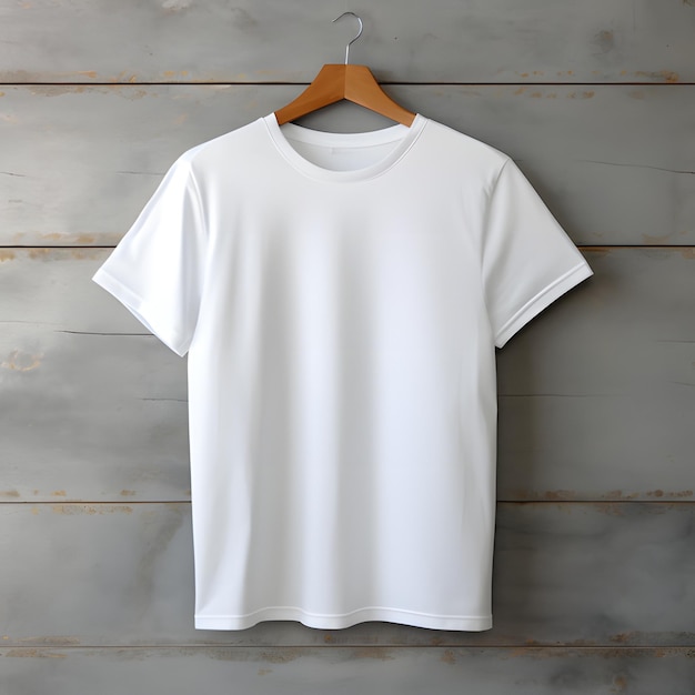 Una camiseta en blanco para la maqueta
