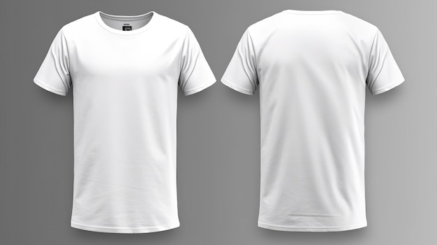 camiseta branca para sua maquete de projetos