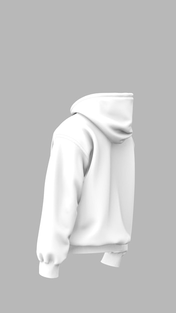 Camiseta con capucha de base de gran tamaño