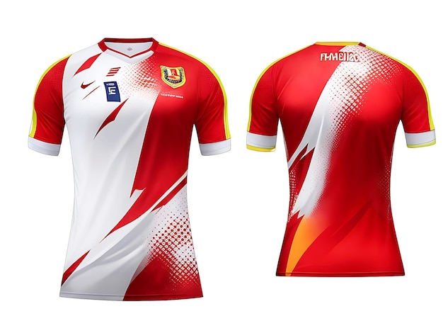 Camiseta de fútbol realista plantilla de camiseta de stuttgart 2023 para fútbol