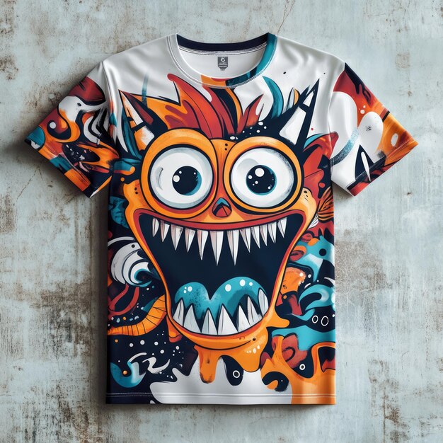 Camiseta monstruo de colores hotsell