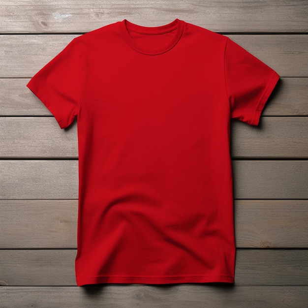 Camiseta Lisa En Color Rojo