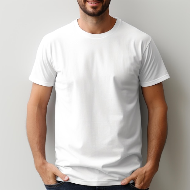 Camiseta maqueta para mostrar sus diseños personalizados o su marca.