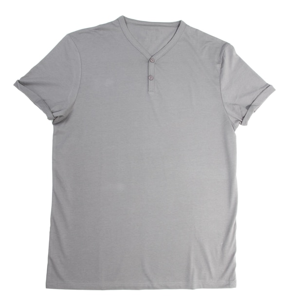 Foto camiseta masculina aislada en blanco