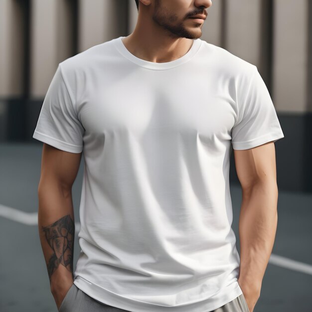 camiseta para el modelo