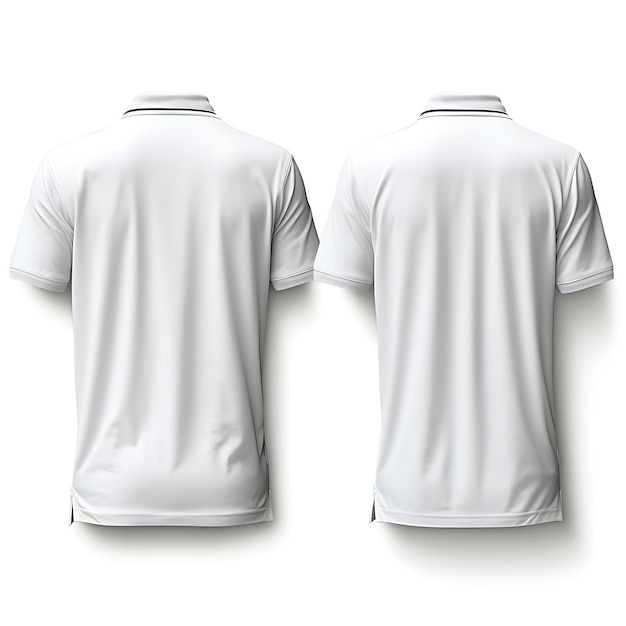 Camiseta de Polo Camiseta básica de manga corta usada por un maniquí gris T Shi Diseño blanco y limpio