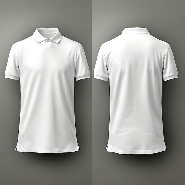 Camiseta de polo camiseta de bolsillo tee usada por un maniquí de plástico blanco T Sh diseño blanco y limpio