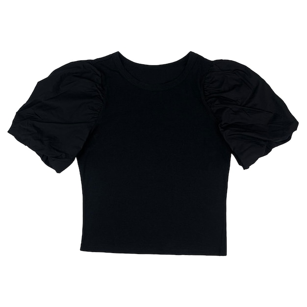 Camiseta preta isolada