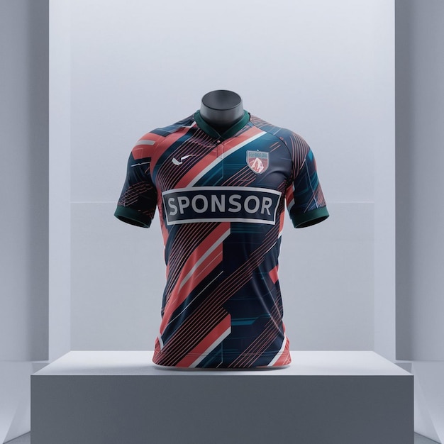 una camiseta que dice "deportivo" está en exhibición