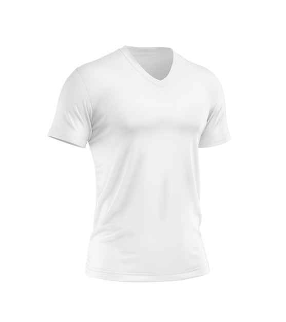 Camiseta raglán plantilla en blanco aislada en un fondo blanco