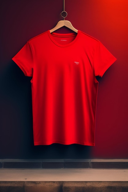 Una camiseta roja con la palabra adidas.