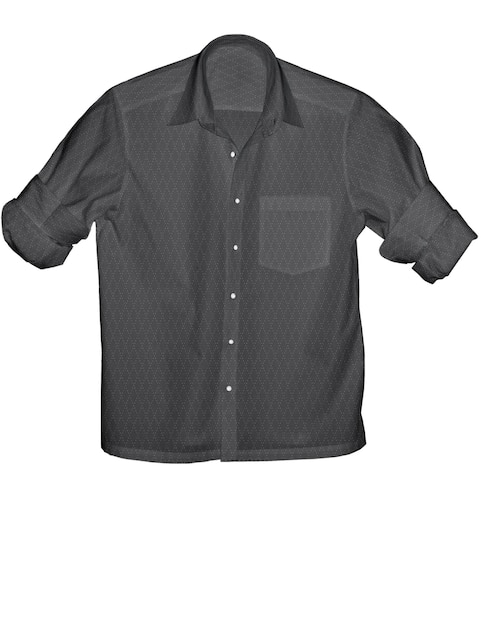 Camiseta texturizada para homens com acabamento fácil de cuidar