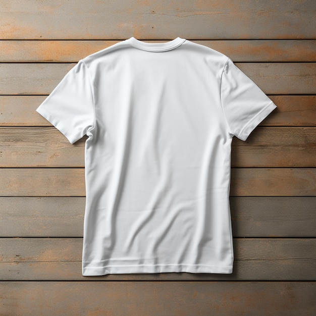 Camiseta vacía para maqueta sobre fondo blanco.