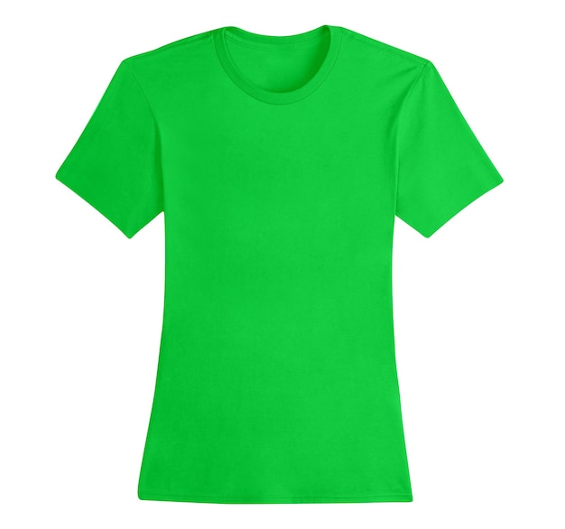 Camiseta verde aislada