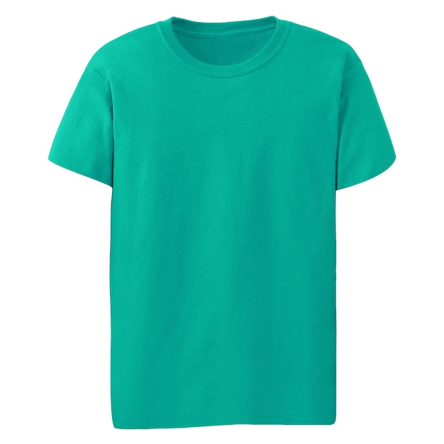 camiseta verde isolada