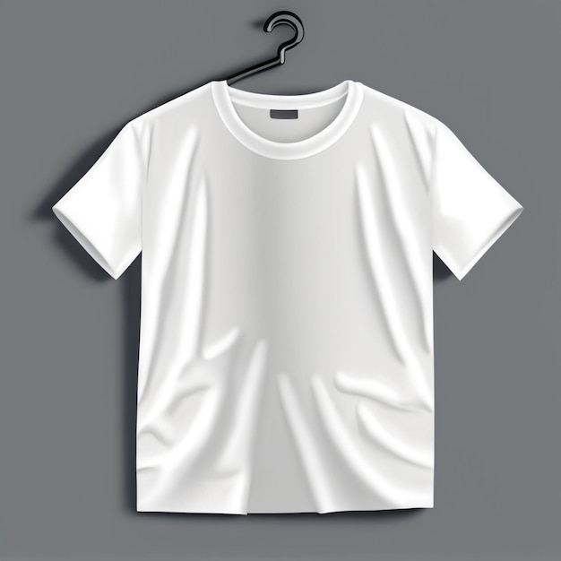 Foto camisetas brancas de foto grátis com espaço de cópia em fundo cinza