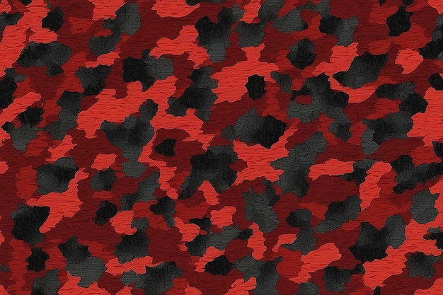 Foto camo rojo oscuro y negro digital patrón sin costuras para su diseño camuflaje colorido deportivo impresión de tela moderna papeles de pared repetitivos abstractos textura vectorial