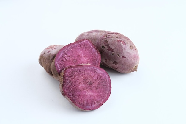 Camote morado Ubi Ungu Espacio para texto