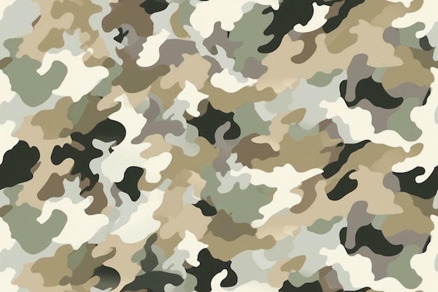 Camouflage Seamless Pattern Ai generativ