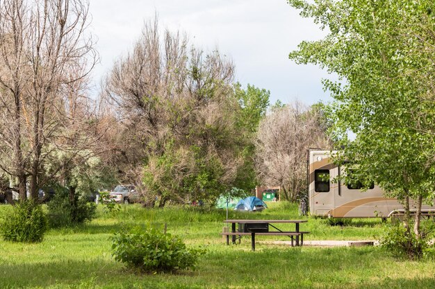 Campamento de verano en Cherry Creek State Park, Colorado.