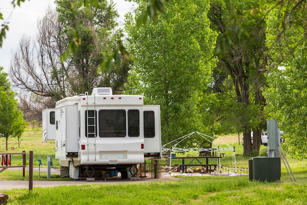 Campamento de verano en Cherry Creek State Park, Colorado.