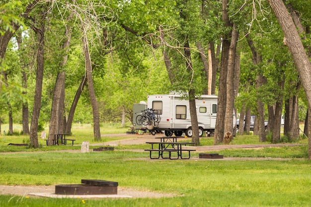 Campamento de verano en Cherry Creek State Park, Colorado.