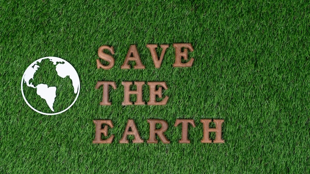 Campaña de concienciación ecológica para el concepto del Día de la Tierra